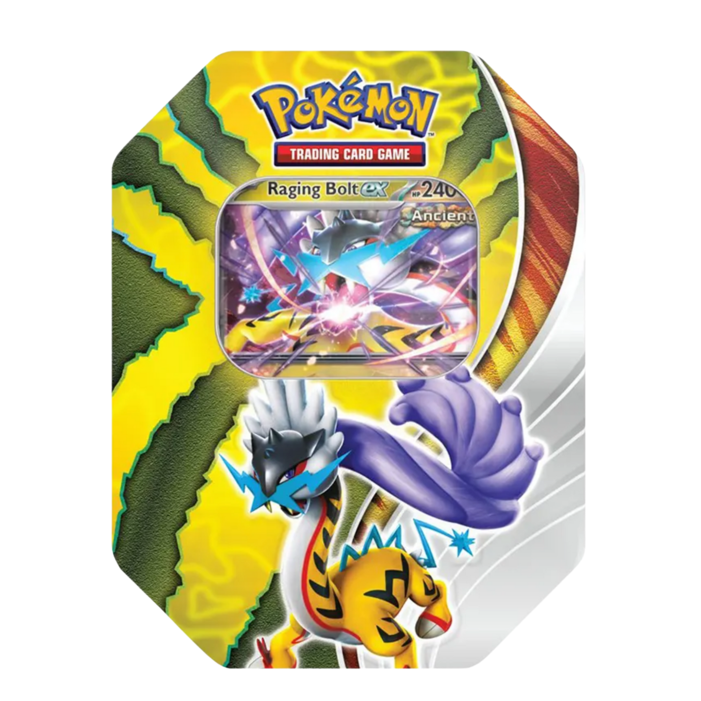 Pokémon TCG — Paradox Destinies Raging Bolt EX Tin