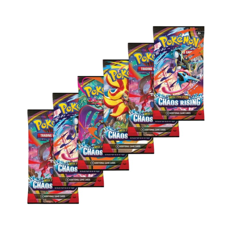 Pokémon TCG: Mega Evolution — Chaos Rising Booster Bundle (6 Packs)