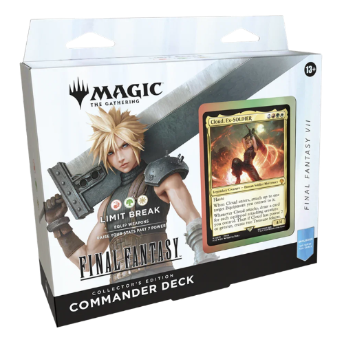 mtg final fantasy cloud ex soldier MTG Universes Beyond Final Fantasy Collector Commander Deck Cloud Ex-SOLDIER