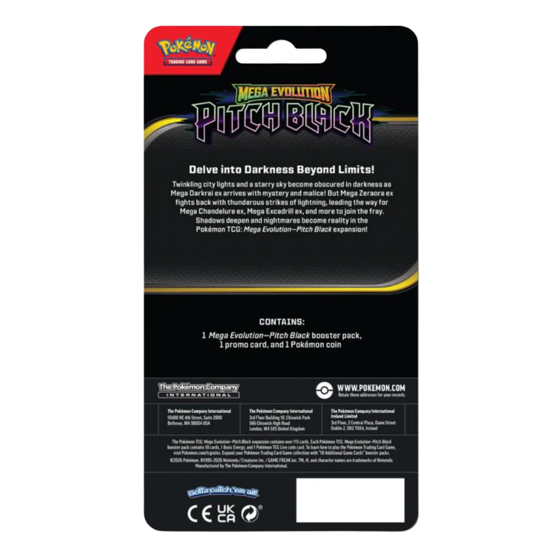 Pokémon TCG: Mega Evolution — Pitch Black Checklane Blister — Slowpoke