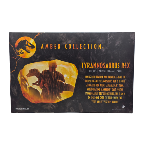 Jurassic World Amber Collection — The Lost World: Jurassic Park Tyrannosaurus Rex & Compsognathus Action Figure Set
