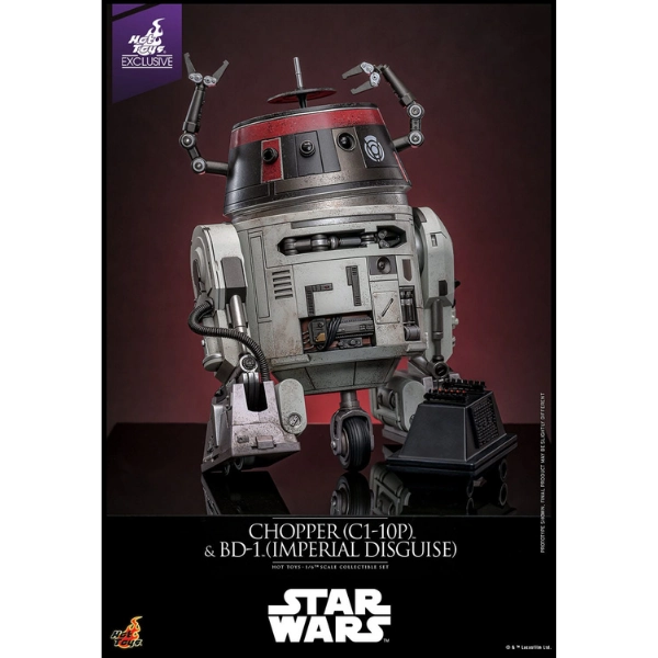 Star Wars — Chopper (C1-10P) & BD-1 (Imperial Disguise) 1/6 Figure Set (Hot Toys, Limited Edition of 2,000) — In Stock