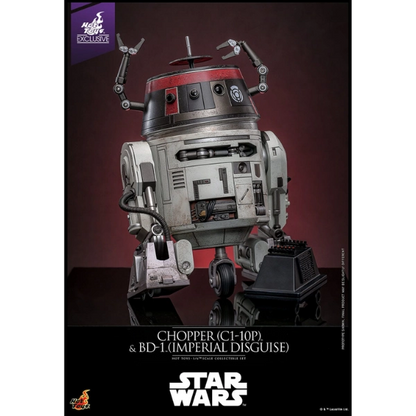 Star Wars — Chopper (C1-10P) & BD-1 (Imperial Disguise) 1/6 Figure Set (Hot Toys, Limited Edition of 2,000) — In Stock