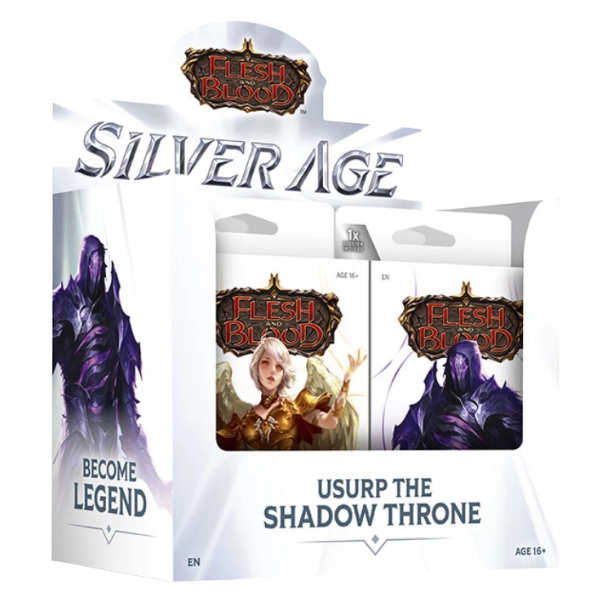 ⚔️Flesh and Blood TCG — Silver Age Deck: Usurp the Shadow Throne — Case of 6 (2x Viserai, 4x Prism)