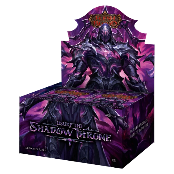 ⚔️ Flesh and Blood TCG — Usurp the Shadow Throne Booster Display (24 Packs)