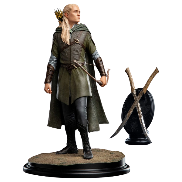 Lord of the Rings — Legolas, Hunter of the Plains 1/6 Scale Statue (Weta Workshop, Classic Series, Limited Edition of 800) — Includes Free Knives of Legolas Replica