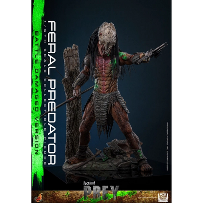 Prey — Feral Predator (Battle Damaged Version) 1/6 Figure (Hot Toys) — Pre-Order