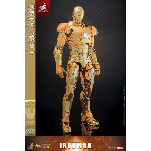 Marvel — Iron Man Mark III (Golden & Copper Gold Version) Diecast 1/6 Figure (Hot Toys Exclusive) — Pre-Order