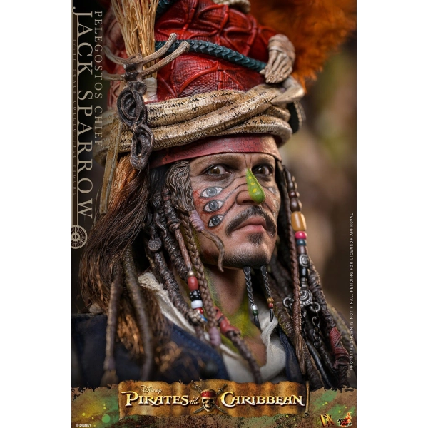 Pirates of the Caribbean — Pelegostos Chief Jack Sparrow 1/6 Figure (Hot Toys, Dead Man's Chest) — Pre-Order