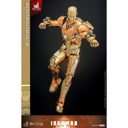 Marvel — Iron Man Mark III (Golden & Copper Gold Version) Diecast 1/6 Figure (Hot Toys Exclusive) — Pre-Order