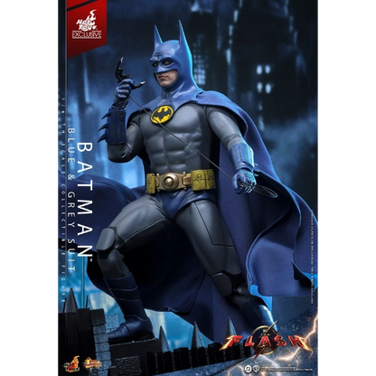 DC Comics — Batman (Blue & Grey Suit) 1/6 Figure (Hot Toys, The Flash) — Limited Edition of 1,500 — In Stock