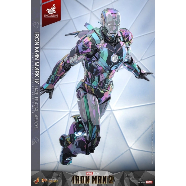 Iron Man 2 — Iron Man Mark IV (Haze Fractal Armor) Diecast 1/6 Figure (Hot Toys) — In Stock
