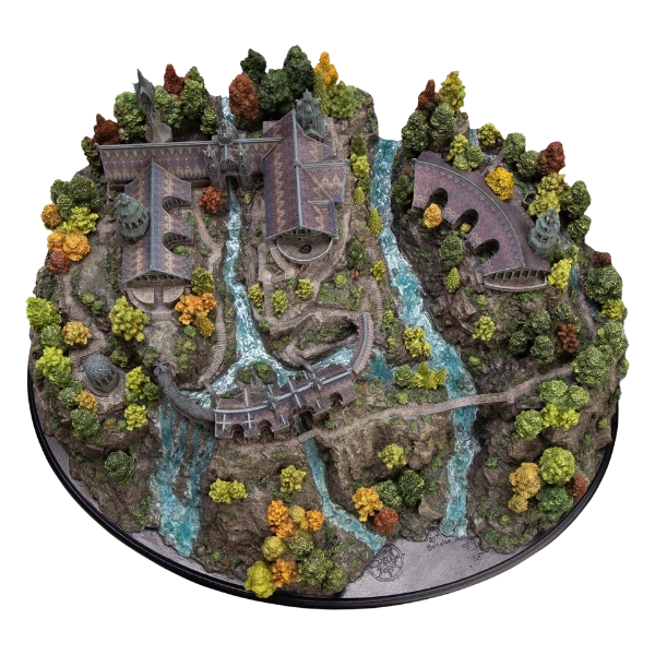 Lord of the Rings — Rivendell Diorama (Weta Workshop, Limited Edition of 1,000) — Includes Free Paul Lasaine Art Print