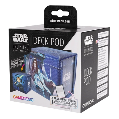 Gamegenic — Star Wars Unlimited: Ashes of the Empire Deck Pod — Jedi Luke Skywalker/Emperor Palpatine