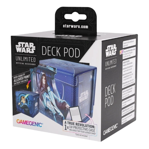 Gamegenic — Star Wars Unlimited: Ashes of the Empire Deck Pod — Jedi Luke Skywalker/Emperor Palpatine