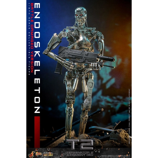Terminator 2: Judgment Day — Endoskeleton (Battle Damaged Version) 1/6 Diecast Figure (Hot Toys) — Pre-Order