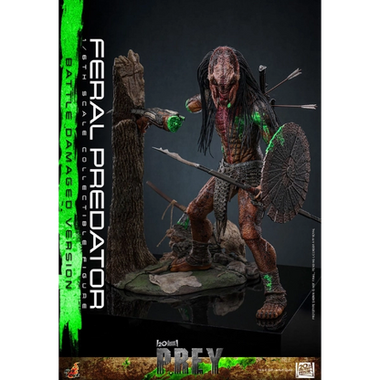 Prey — Feral Predator (Battle Damaged Version) 1/6 Figure (Hot Toys) — Pre-Order