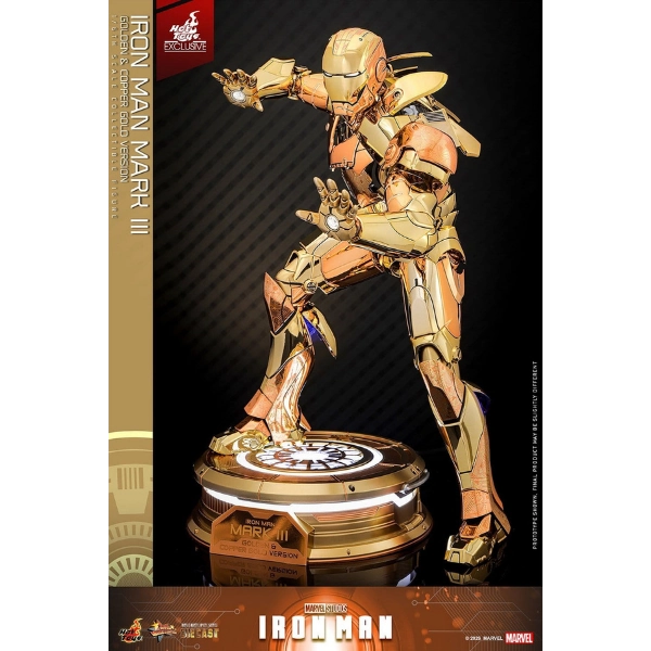 Marvel — Iron Man Mark III (Golden & Copper Gold Version) Diecast 1/6 Figure (Hot Toys Exclusive) — Pre-Order