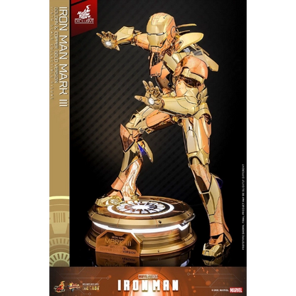 Marvel — Iron Man Mark III (Golden & Copper Gold Version) Diecast 1/6 Figure (Hot Toys Exclusive) — Pre-Order