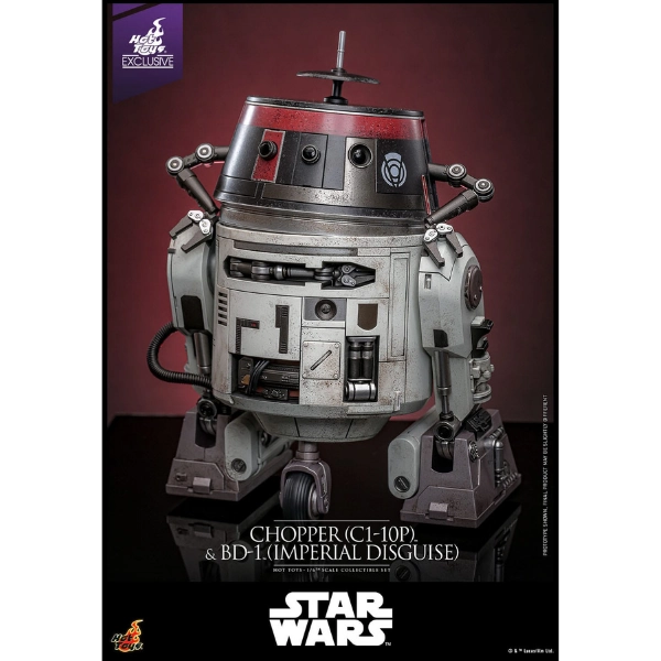 Star Wars — Chopper (C1-10P) & BD-1 (Imperial Disguise) 1/6 Figure Set (Hot Toys, Limited Edition of 2,000) — In Stock