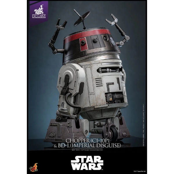 Star Wars — Chopper (C1-10P) & BD-1 (Imperial Disguise) 1/6 Figure Set (Hot Toys, Limited Edition of 2,000) — In Stock