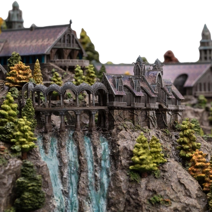 Lord of the Rings — Rivendell Diorama (Weta Workshop, Limited Edition of 1,000) — Includes Free Paul Lasaine Art Print