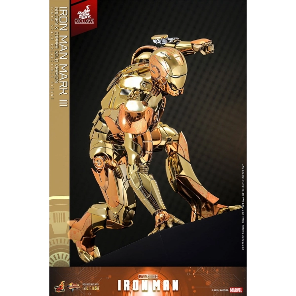 Marvel — Iron Man Mark III (Golden & Copper Gold Version) Diecast 1/6 Figure (Hot Toys Exclusive) — Pre-Order