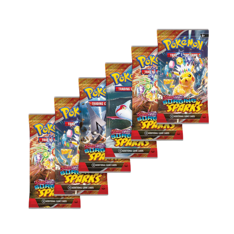 Pokémon TCG: Surging Sparks Booster Bundle (6 Packs)
