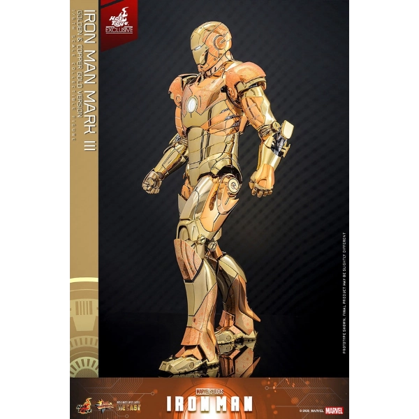 Marvel — Iron Man Mark III (Golden & Copper Gold Version) Diecast 1/6 Figure (Hot Toys Exclusive) — Pre-Order