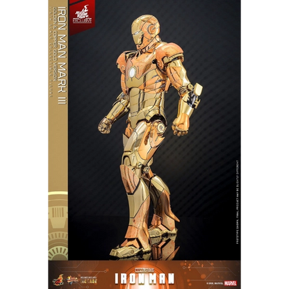 Marvel — Iron Man Mark III (Golden & Copper Gold Version) Diecast 1/6 Figure (Hot Toys Exclusive) — Pre-Order