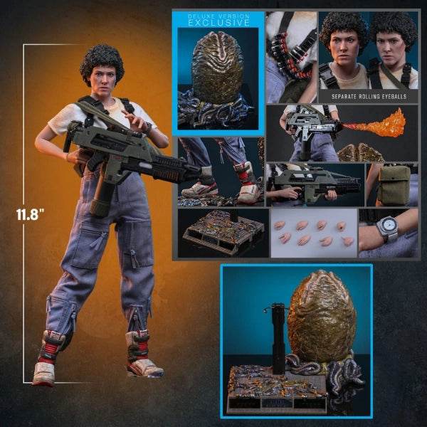 Alien — Ellen Ripley (Deluxe Version) 1/6 Figure (Hot Toys, Aliens 40th Anniversary) — Pre-Order