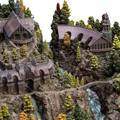 Lord of the Rings — Rivendell Diorama (Weta Workshop, Limited Edition of 1,000) — Includes Free Paul Lasaine Art Print