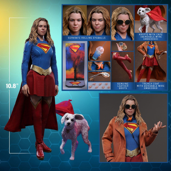 DC Comics — Supergirl & Krypto 1/6 Figure Set (Hot Toys, Supergirl) — Pre-Order