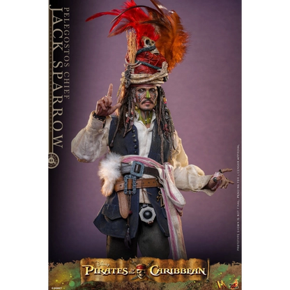Pirates of the Caribbean — Pelegostos Chief Jack Sparrow 1/6 Figure (Hot Toys, Dead Man's Chest) — Pre-Order