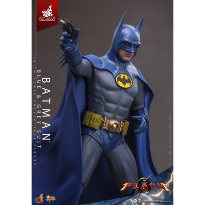 DC Comics — Batman (Blue & Grey Suit) 1/6 Figure (Hot Toys, The Flash) — Limited Edition of 1,500 — In Stock