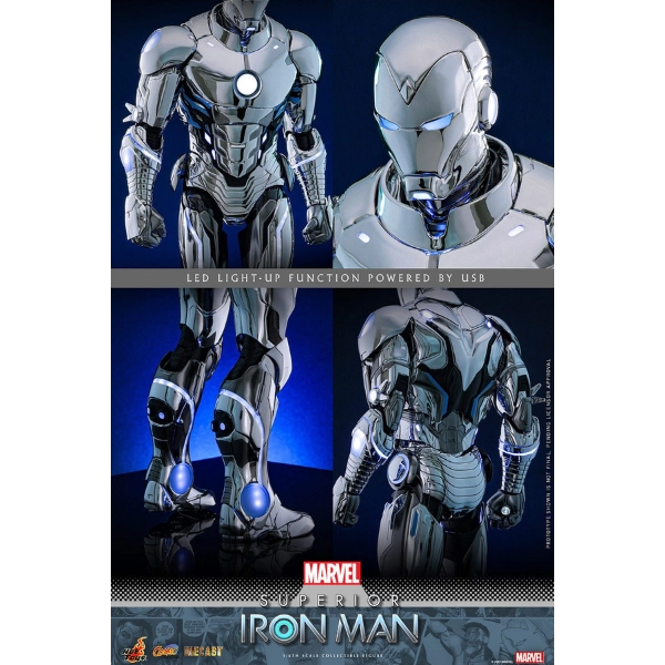 Marvel — Superior Iron Man Diecast 1/6 Figure (Hot Toys)