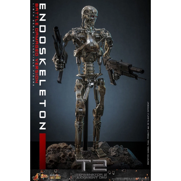 Terminator 2: Judgment Day — Endoskeleton (Battle Damaged Version) 1/6 Diecast Figure (Hot Toys) — Pre-Order