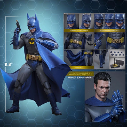 DC Comics — Batman (Blue & Grey Suit) 1/6 Figure (Hot Toys, The Flash) — Limited Edition of 1,500 — In Stock