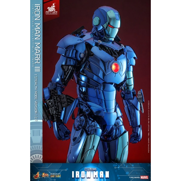 Iron Man — Mark III (Stealth Mode Version) 2.0 Diecast 1/6 Figure (Hot Toys Exclusive) — In Stock