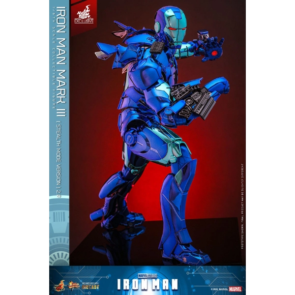 Iron Man — Mark III (Stealth Mode Version) 2.0 Diecast 1/6 Figure (Hot Toys Exclusive) — In Stock