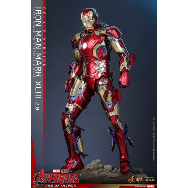 Marvel — Iron Man Mark XLIII (2.0) Diecast (Deluxe Version) 1/6 Figure (Hot Toys, Avengers: Age of Ultron) — Pre-Order