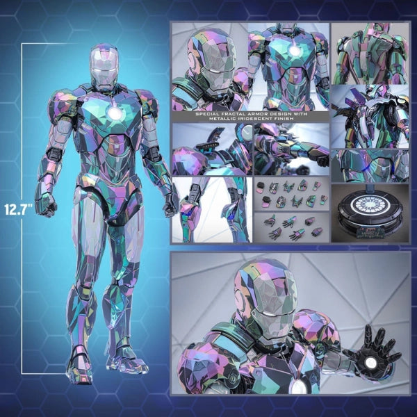 Iron Man 2 — Iron Man Mark IV (Haze Fractal Armor) Diecast 1/6 Figure (Hot Toys) — In Stock
