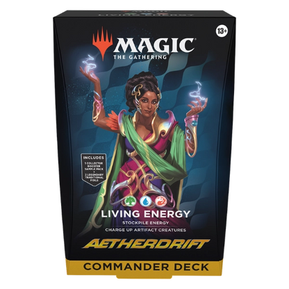 ⚡ Magic: The Gathering — Aetherdrift Commander Deck: Living Energy