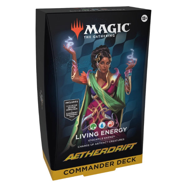 ⚡ Magic: The Gathering — Aetherdrift Commander Deck: Living Energy