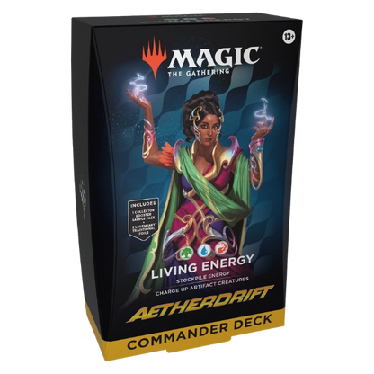⚡ Magic: The Gathering — Aetherdrift Commander Deck: Living Energy