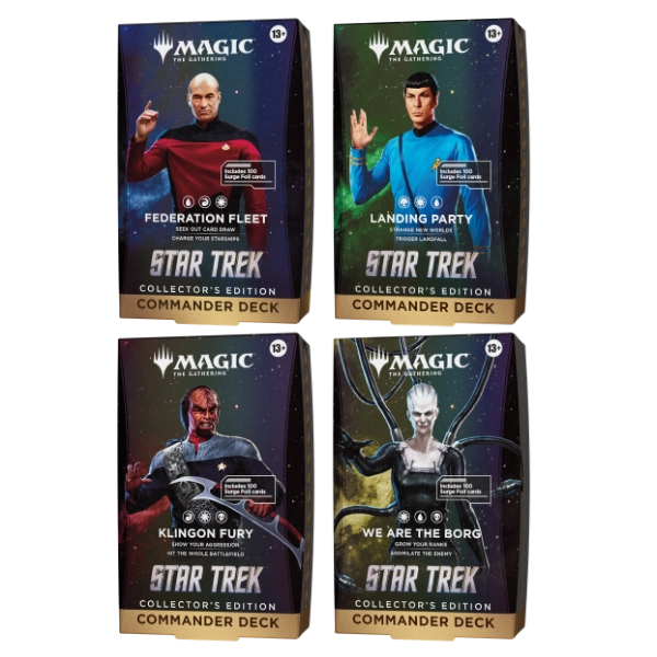 Magic: The Gathering | Star Trek — Collector's Edition Commander Deck — Case of 4 — Pre-Order