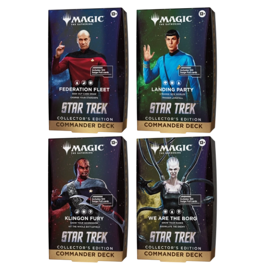 Magic: The Gathering | Star Trek — Collector's Edition Commander Deck — Case of 4 — Pre-Order