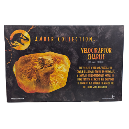 Jurassic World Amber Collection — Charlie Velociraptor 6-Inch Action Figure (Jurassic World)