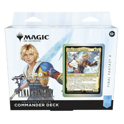 Magic: The Gathering — Universes Beyond: Final Fantasy Collector Commander Deck — Tidus, Yuna's Guardian (Counter Blitz)