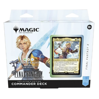 Magic: The Gathering — Universes Beyond: Final Fantasy Collector Commander Deck — Tidus, Yuna's Guardian (Counter Blitz)